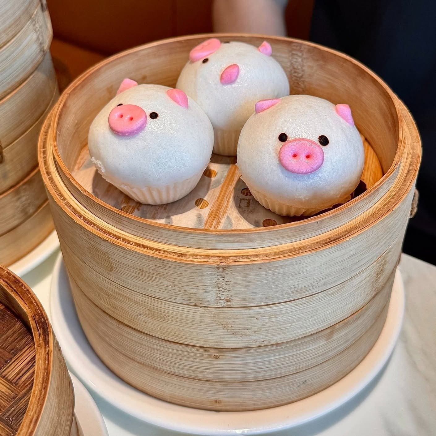 Steamed Custard Bun in Piggy Shape (3pc)