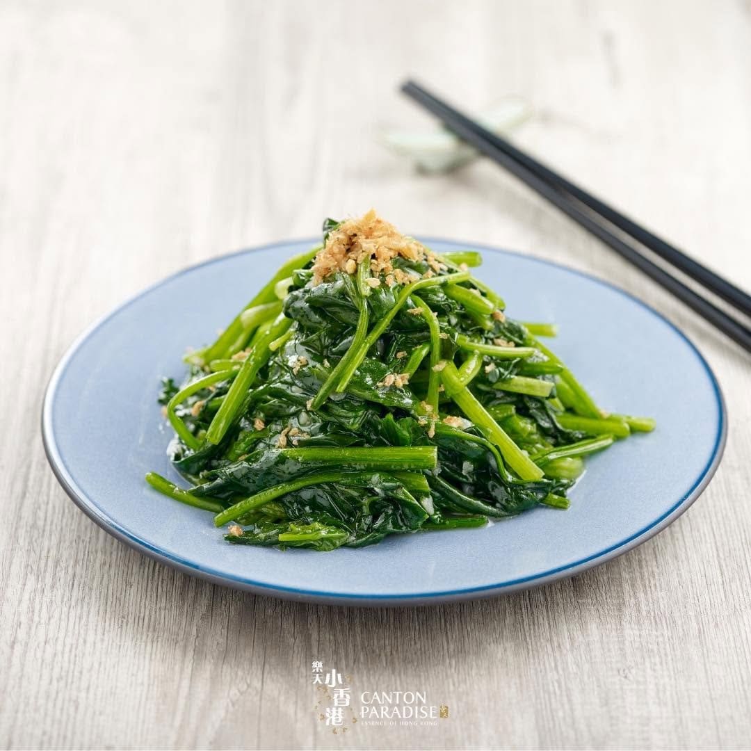 Stir-fried Spinach with Minced Garlic