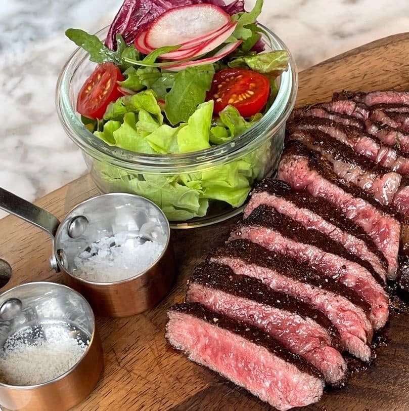 สเต็กเนื้อ Striploin Australian wagyu