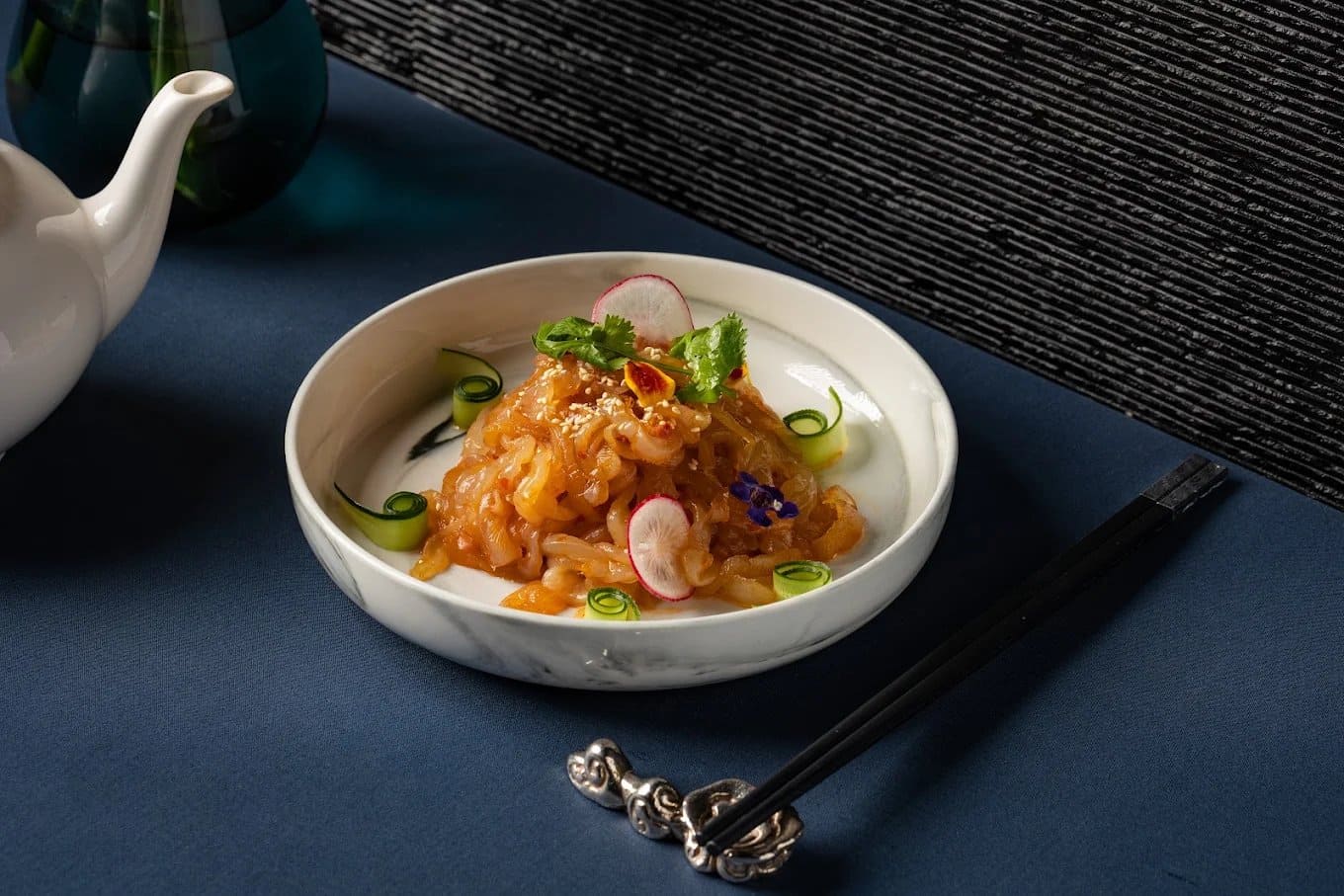 Jelly Fish Salad with Sesame Dressing