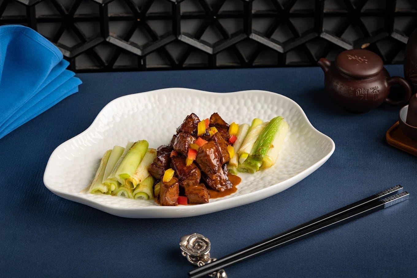 Stir-Fried Beef Dices with Satay Sauce