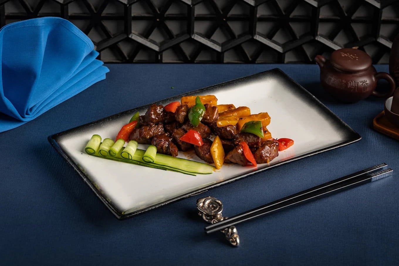 Truffle Beef Diced with Pumpkin 