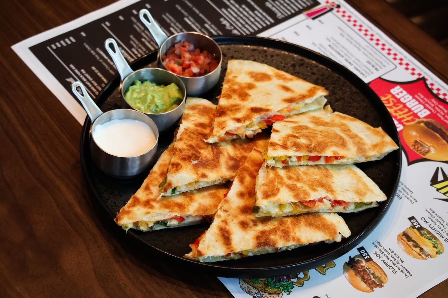 GRILLED CHICKEN QUESADILLAS