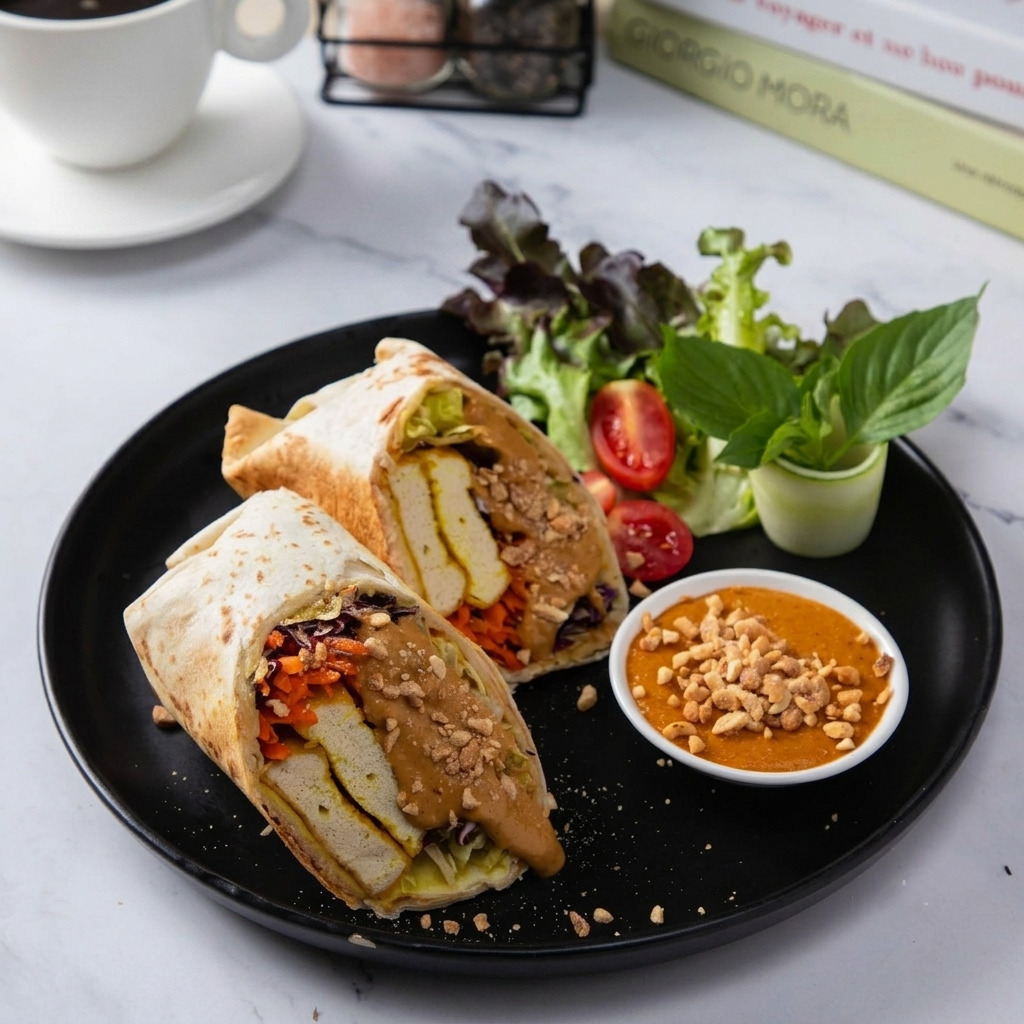 Tofu Satay Wrap