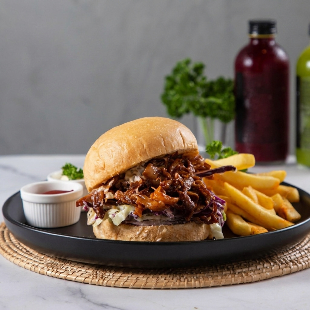 BBQ Pulled Pork Burger